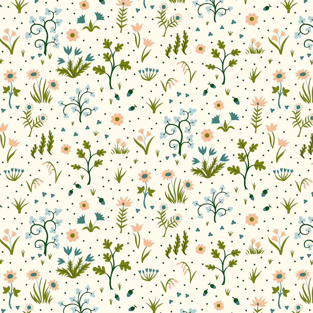 Liberty Tree of LIfe - Sappling Wood, Canopy Greens - 01667380A - Liberty Fabrics
