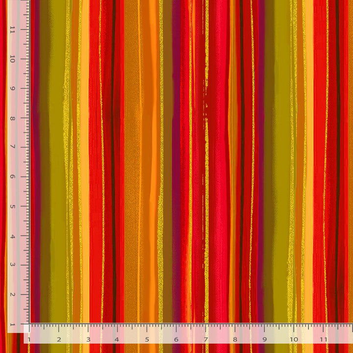 Fall is in the Air - Metallic Stripes, Harvest - STRIPE-CM2804