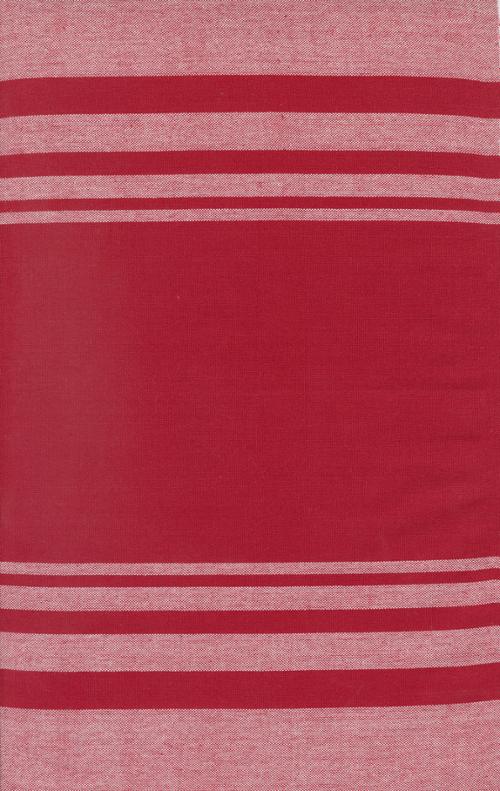 Panache - 18" Toweling Stripe, Red - 992-334