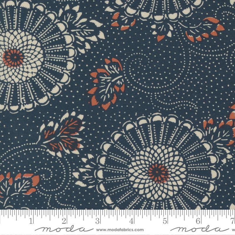Indigo Blooming - Kiku, Midnight - 48090-16