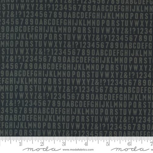 Sable Swan - Alphabet, Ebony Shadow - 7446-25