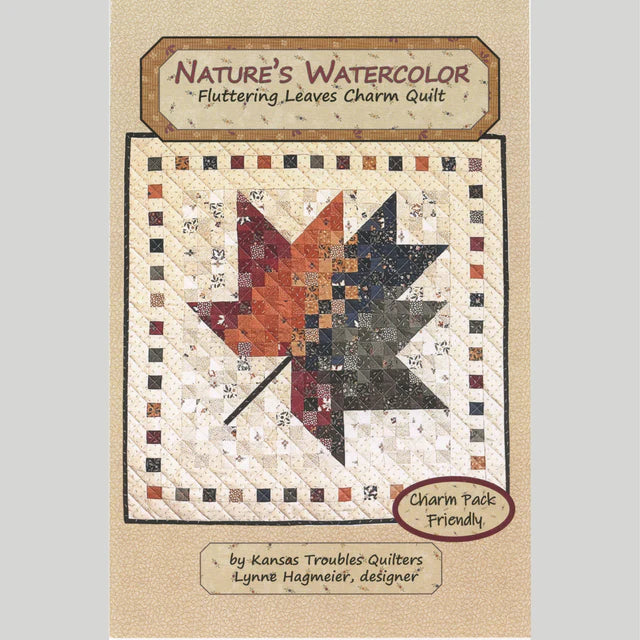 Nature's Watercolor - Fluttering Leaves Charm Quilt Pattern