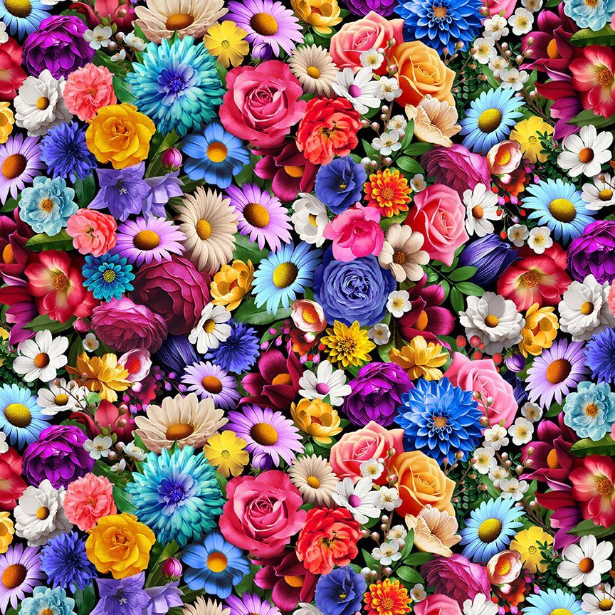 Day of the Dead - Packed Multi Floral, Multi - FLEUR-CD3603