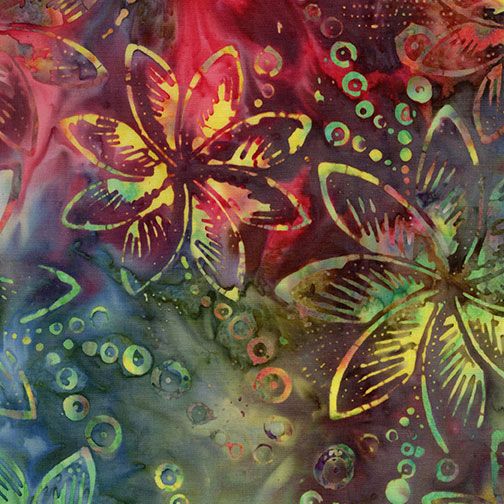 Cedar & Sleighbells - Pearled Flowers, Holiday - Tonga-B8165 - Judy & Judel Niemeyer of Quiltworx