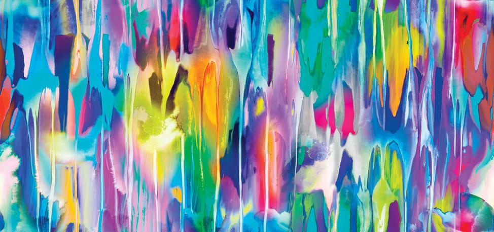 Gradients Euphoria - Dripping Paint, Rainbow - 33826-11