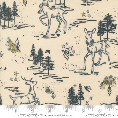 Old World Yuletide -Oh Deer, Eggshell - 45622-11M