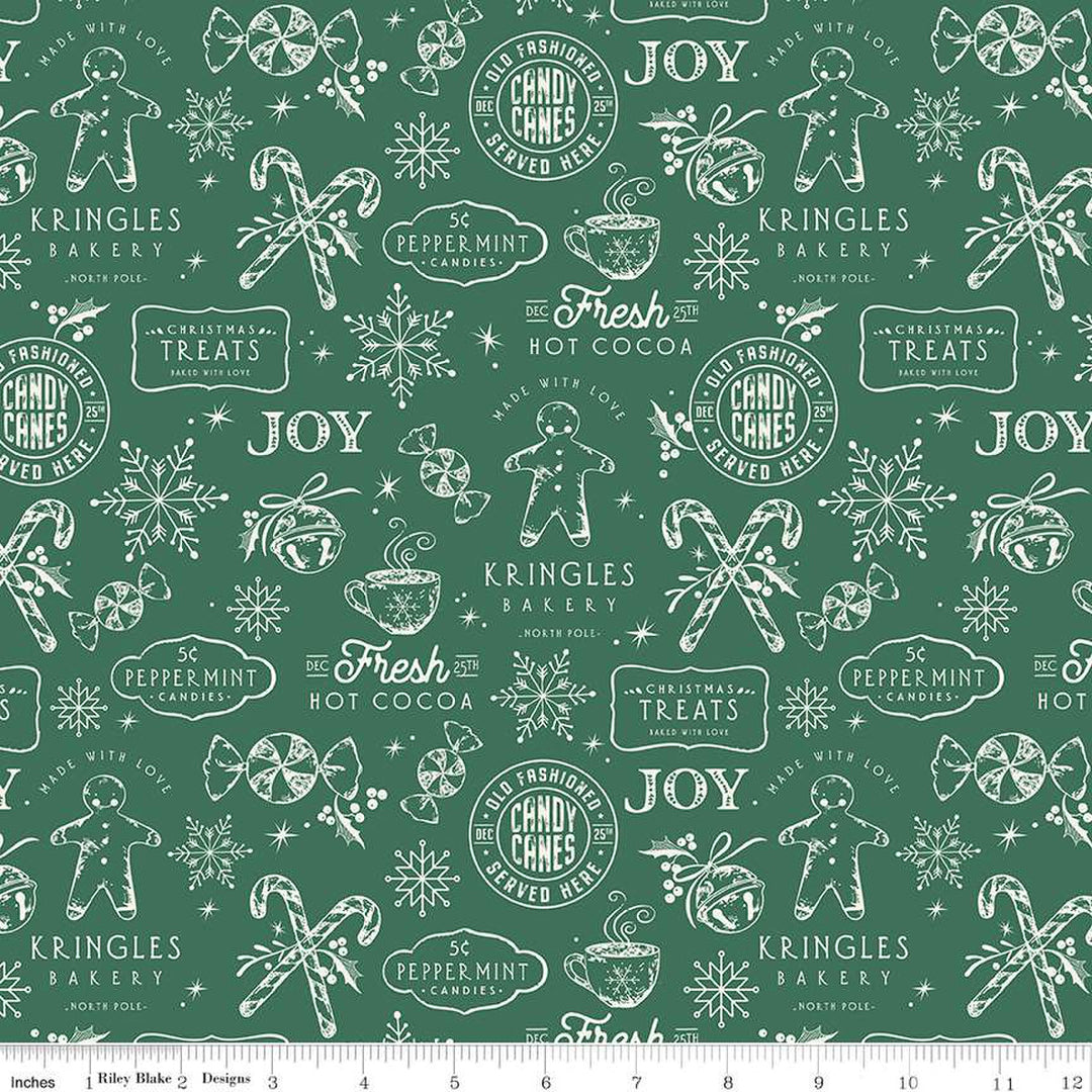 Merry Little Christmas - Treats, Green - C14841-GREEN