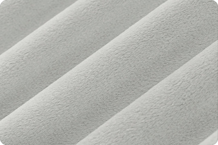 Classic Solid Cuddle - C390, Silver - 3yd cut