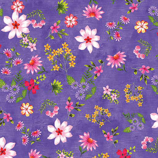 Inspired Blooms - Blooms and Buds, Dark Purple - 16211-66