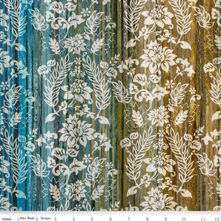 Express Yourself! - Color Bands, Lagoon Beach - BT23027-285 - Expressions Batiks