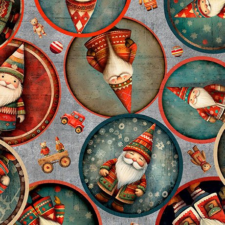 Santa's Workshop - Elves, Gray - 31074-K