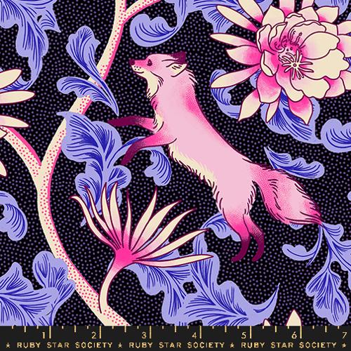 Glow Garden - Fox Bloom, Black - RS2112-13