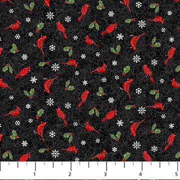 Beary Merry Christmas - Cardinal Toss, Black Multi - 27061-99