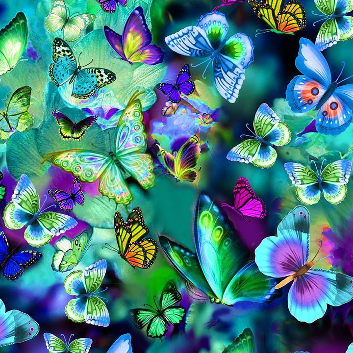Butterfly Garden - Electric Butterflies, Multi - NATURE-CD3157
