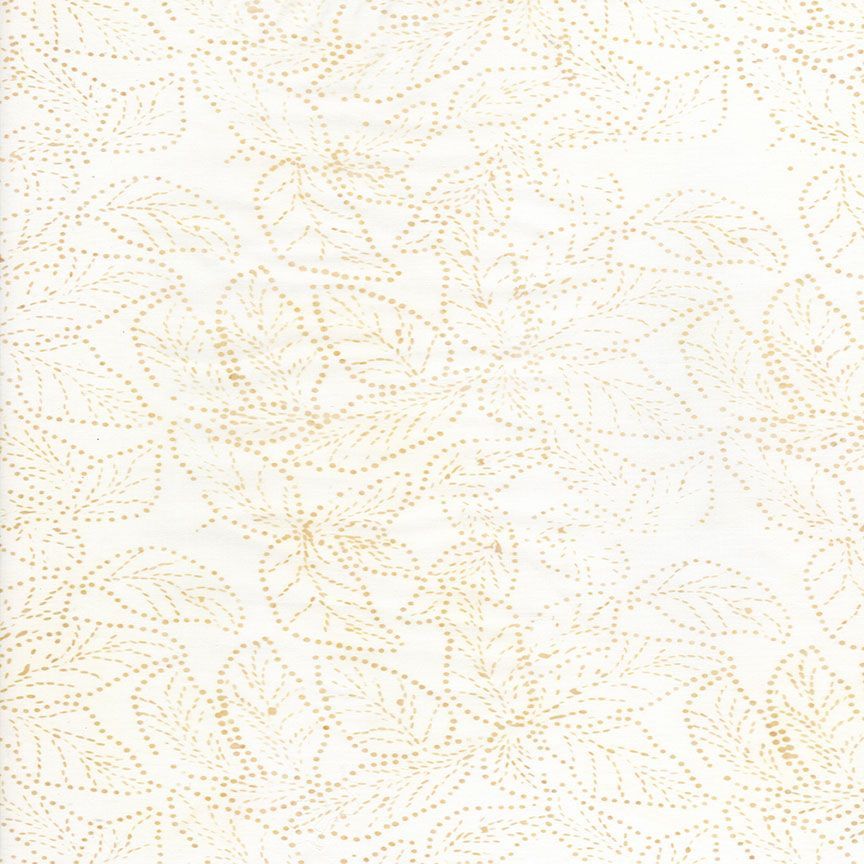 Vanilla - Abstract Dots & Lines Leaves, Heron - Tonga-B2707 HERON