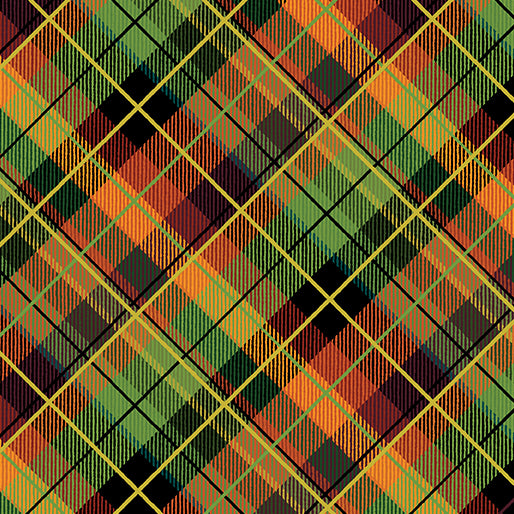 Gather Together - Gather Together Plaid, Green/Brown - 14458-43
