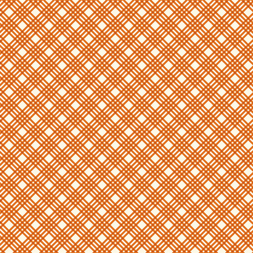 Hello Pumpkin - Crisp Plaid, Orange - 16285-37