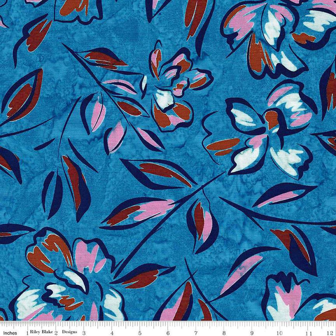 A Nod To Mod - Slate - BT23060-304 - Expressions Batiks
