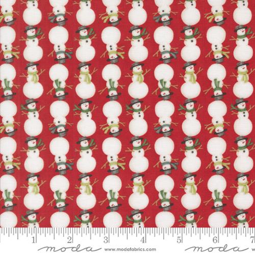 Winter Friends - Stacked Snowmen, Berry Red - 56135-17
