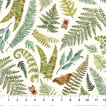 Wild Harvest - Large Ferns, Cream - DP27511-11