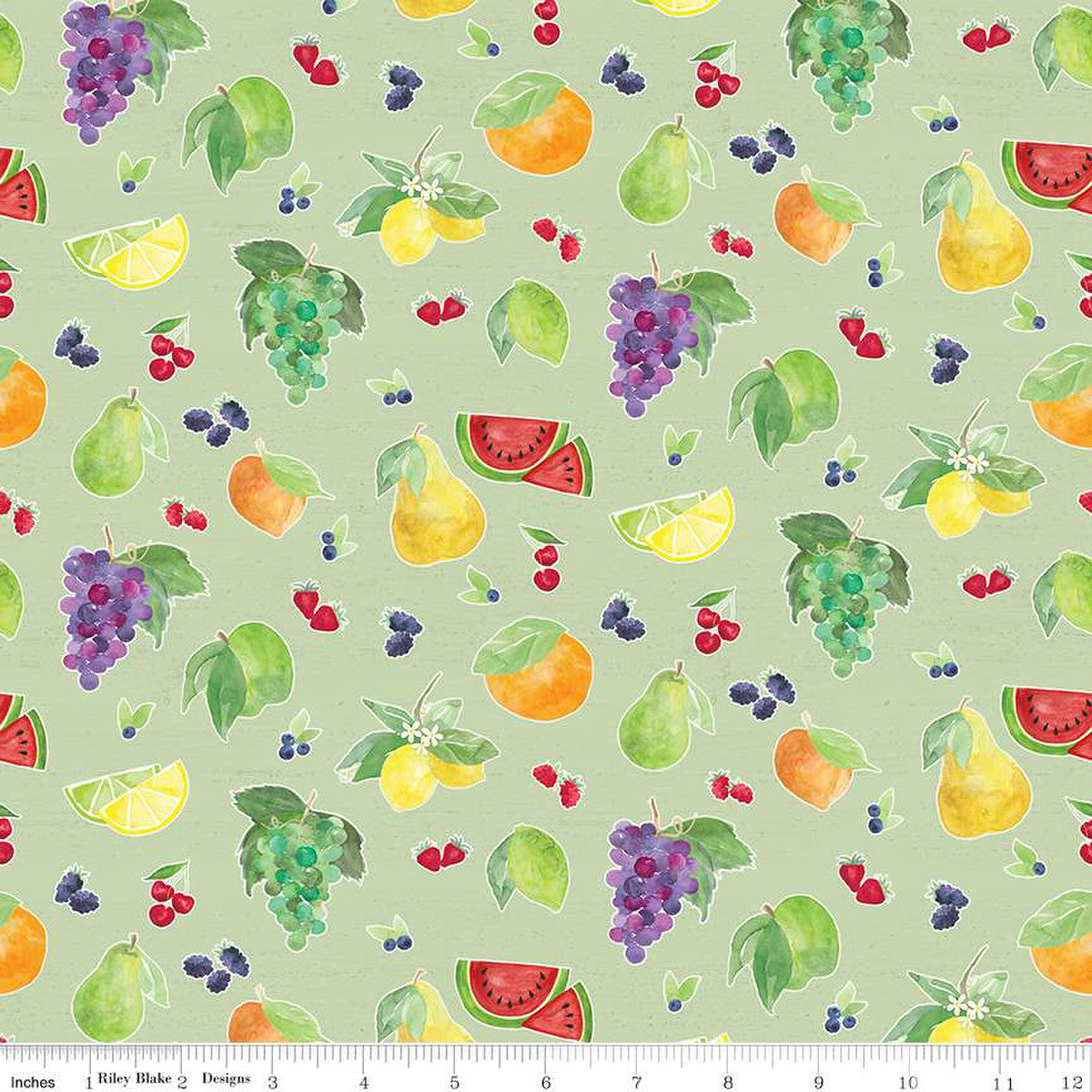 Monthly Placemats August - Fruit Toss - C12415-GREEN