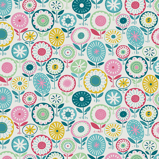 Blooming Color - Josie, Turquoise/Multi - 16365-81