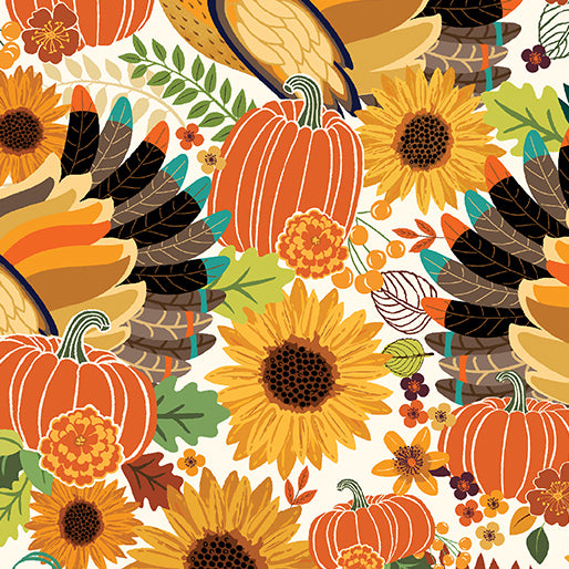 Gather Together - Turkey Trot, Cream - 14461-07