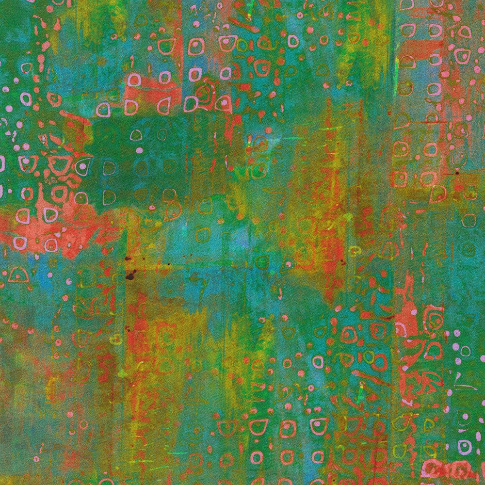 Industrial Imprints - Dotted Circles, Moss - ANJD-22868-45 - Wishwell
