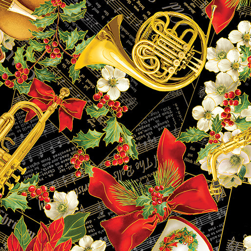 Christmas Musical - Christmas Serenade, Black - 14022M-12