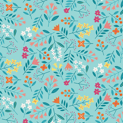 Blooming Color - Lucy, Light Turquoise - 16363-80