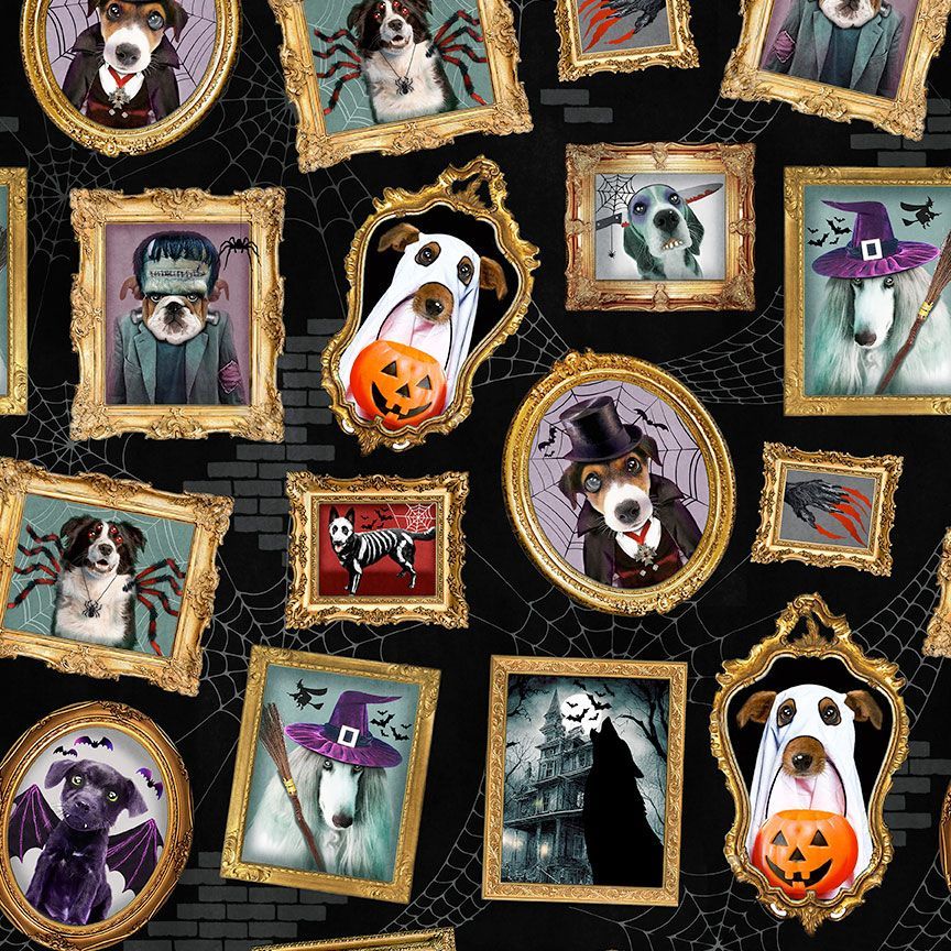 Pick Your Poison - Dog Halloween Portraits, Black - BOO-CD3428