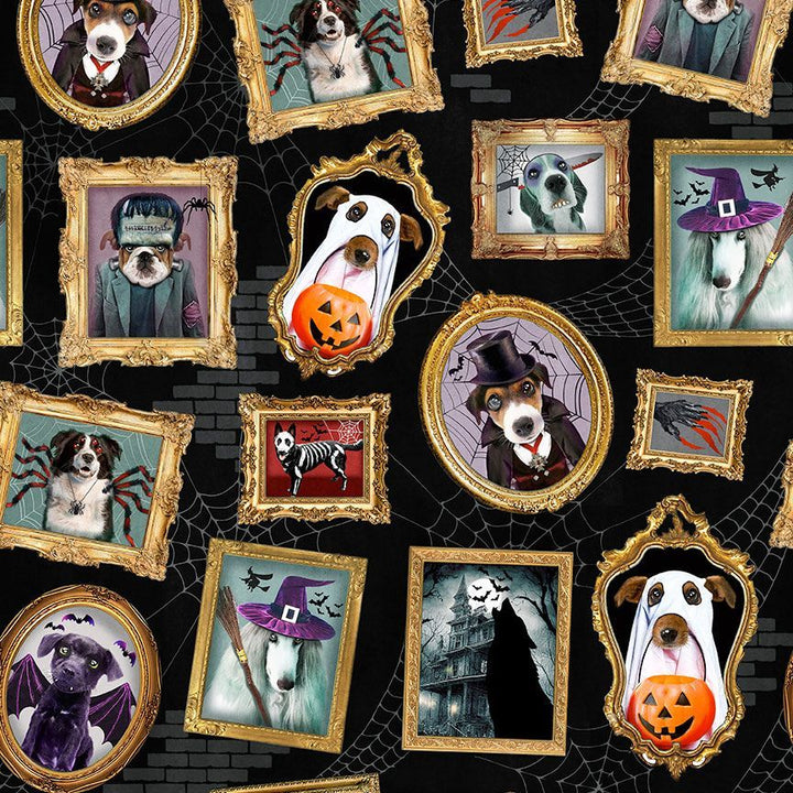 Pick Your Poison - Dog Halloween Portraits, Black - BOO-CD3428