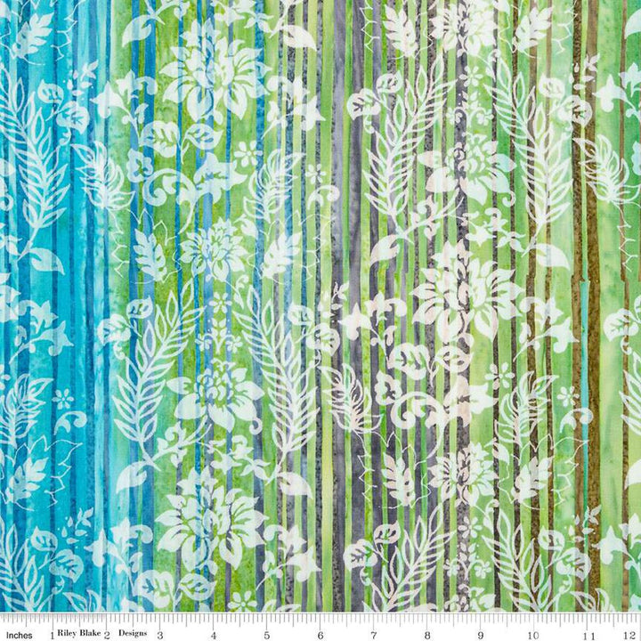 Express Yourself! - Color Bands, Misty Teal - BT23027-273 - Expressions Batiks