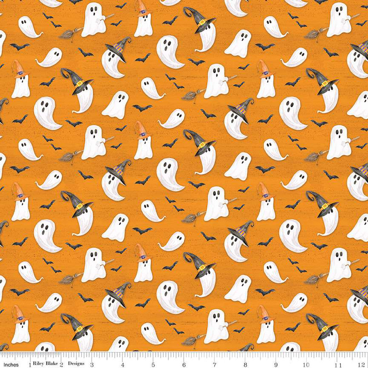 Monthly Placemats October - Ghosts - C12419-ORANGE