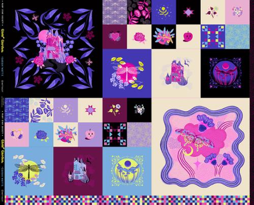 Panel 443 - Glow Garden -  Fairytale Panel