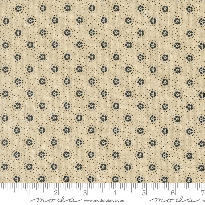 Blackbirds Nest - Daisies and Dots, Tan - 9752-11