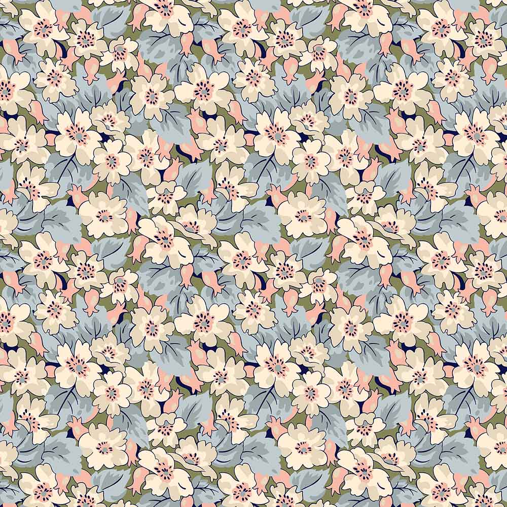 Liberty Tree of LIfe - Somerset Hedgerow, Woodland Pastels - 01667371B - Liberty Fabrics