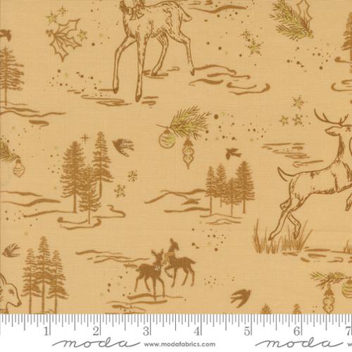 Old World Yuletide -Oh Deer, Almond - 45622-12M