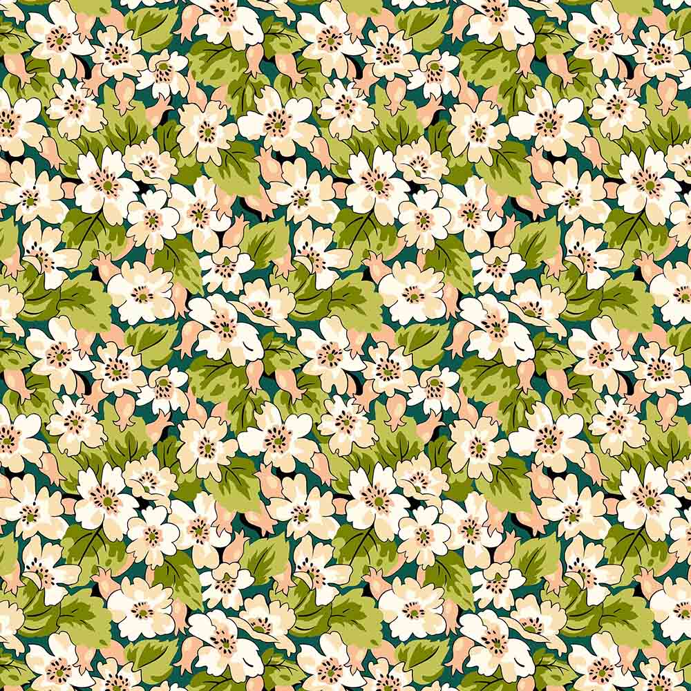 Liberty Tree of LIfe - Somerset Hedgerow, Canopy Greens - 01667371A - Liberty Fabrics