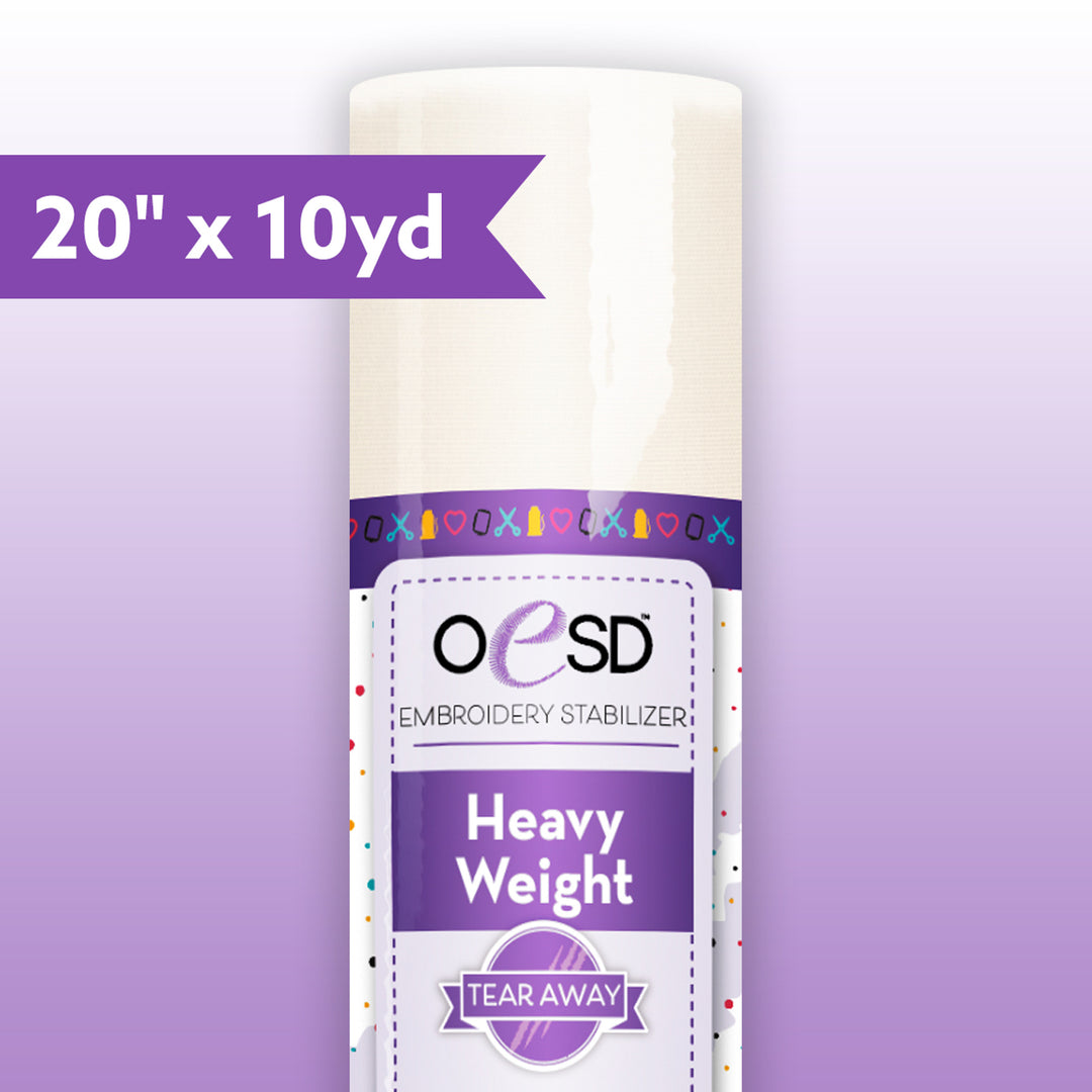 Heavy Weight - Tear Away Stabilizer - 20" x 10yds