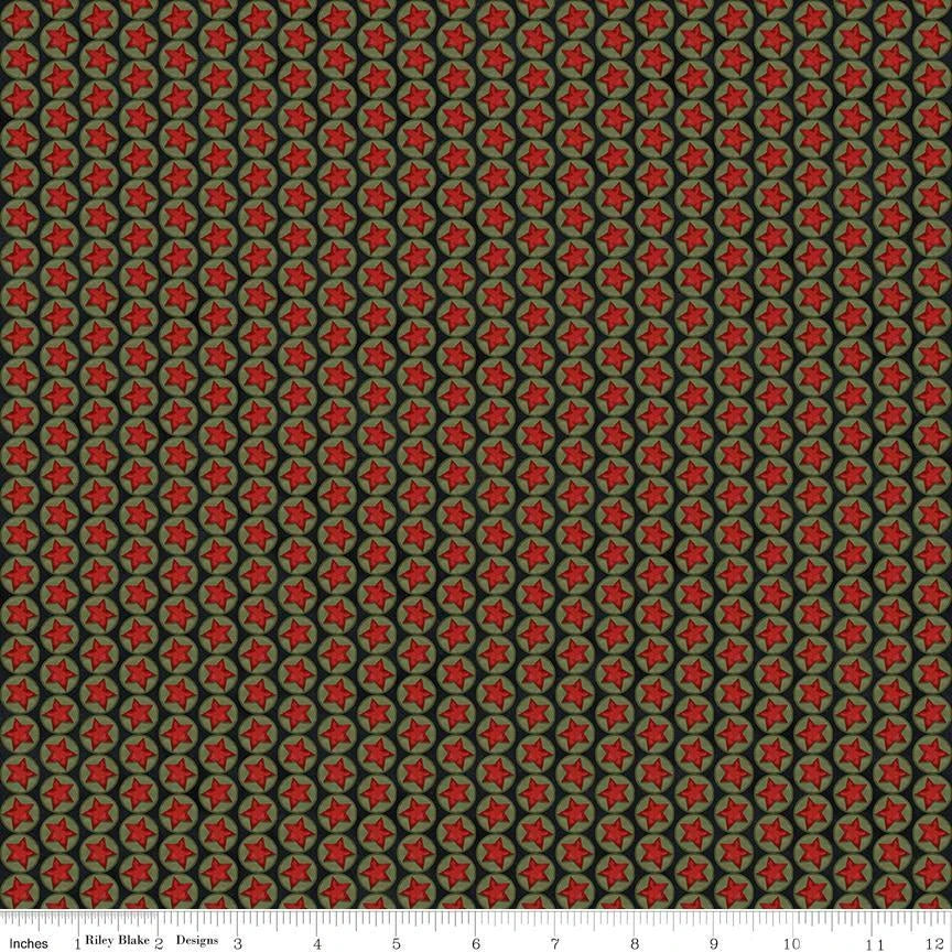 Northern Christmas - Stars, Black - C17834-BLACK