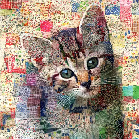 Quilted Tabby Kitten - 500 Piece - Jigsaw Puzzle
