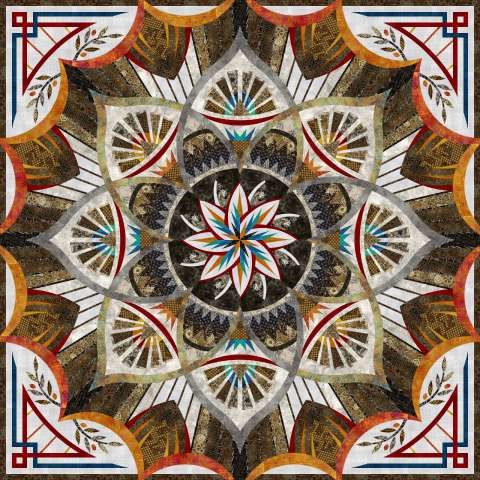 PREORDER Arcadia - Wall Size 80" x 80"- Quiltworx Pattern TOTM