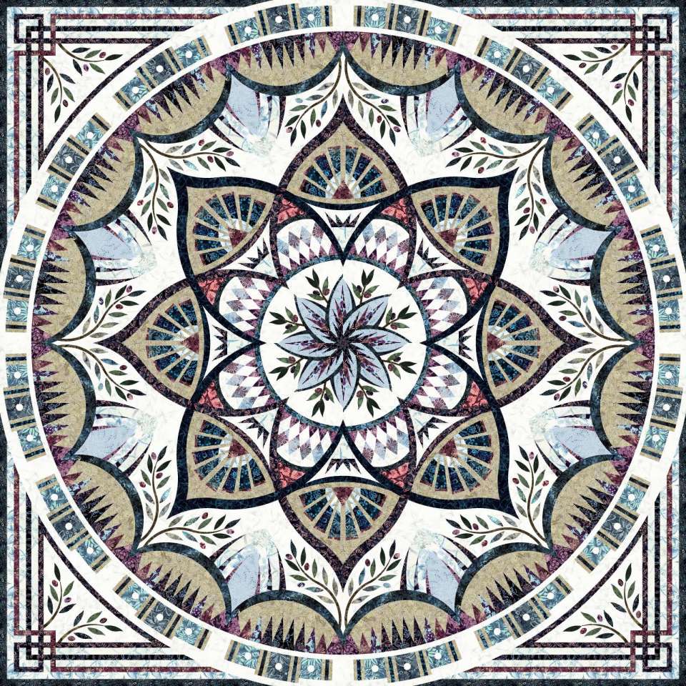 PREORDER Queen of Arcadia - Queen Size 99" x 99"- Quiltworx Pattern TOTM