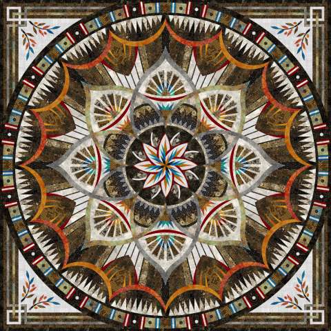 PREORDER Queen of Arcadia - Queen Size 99" x 99"- Quiltworx Pattern TOTM