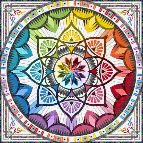 PREORDER Queen of Arcadia - Queen Size 99" x 99"- Quiltworx Pattern TOTM