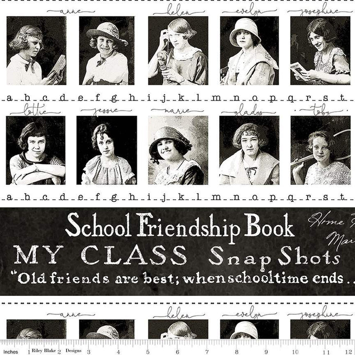 Old School - Classmates Border Stripe, Black - CD14953-BLACK