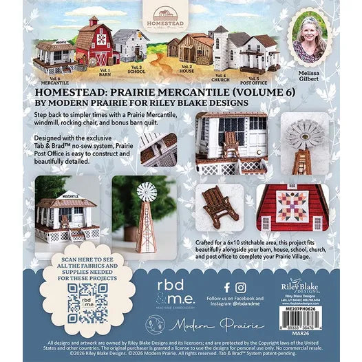 Kit 1296 - Homestead: Vol. 6 Mercantile - Machine Embroidery
