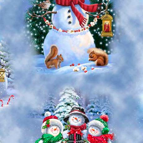Snowman Holiday - Snowman Vignettes, Blue - 30441-B