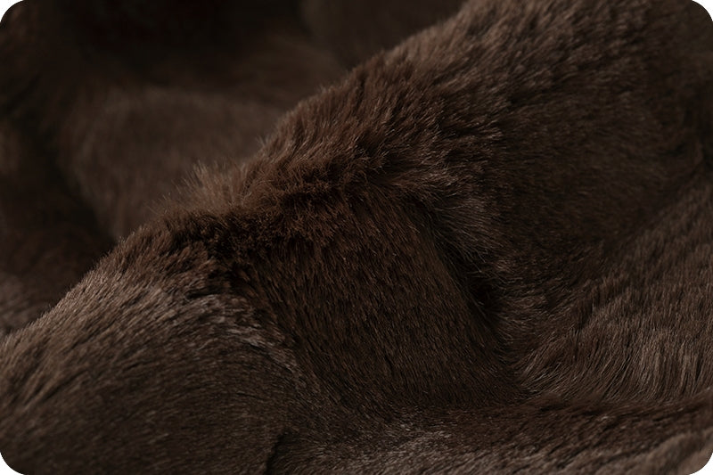 Luxe Cuddle - Hide, Chocolate - 2yd cut